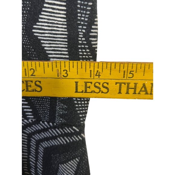 Aeropostale Women's Medium Black & White Geometric  Boho Fit & Flare Mini Dress - Picture 16 of 16
